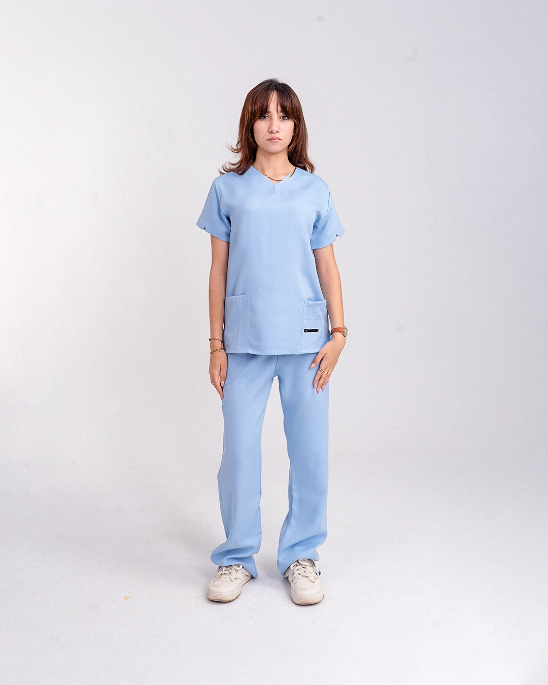 Female baby blue scrub