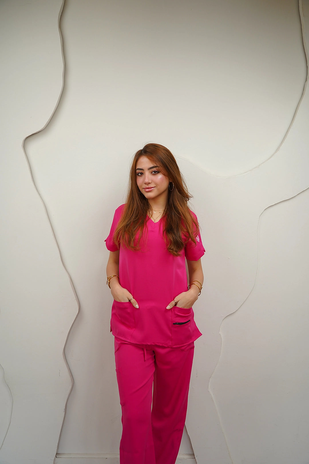 Female Hot Pink scrub