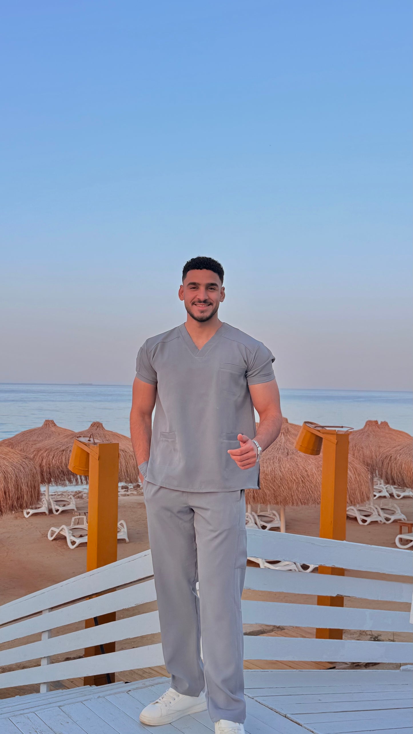 Unisex Gray scrub