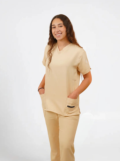 Female Beige Scrub