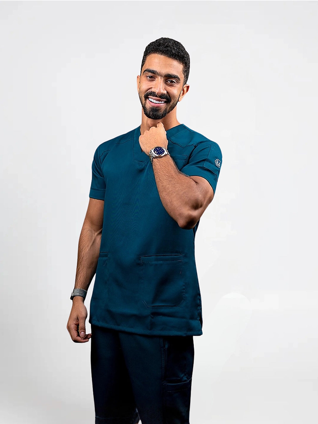 Unisex Nile blue scrub
