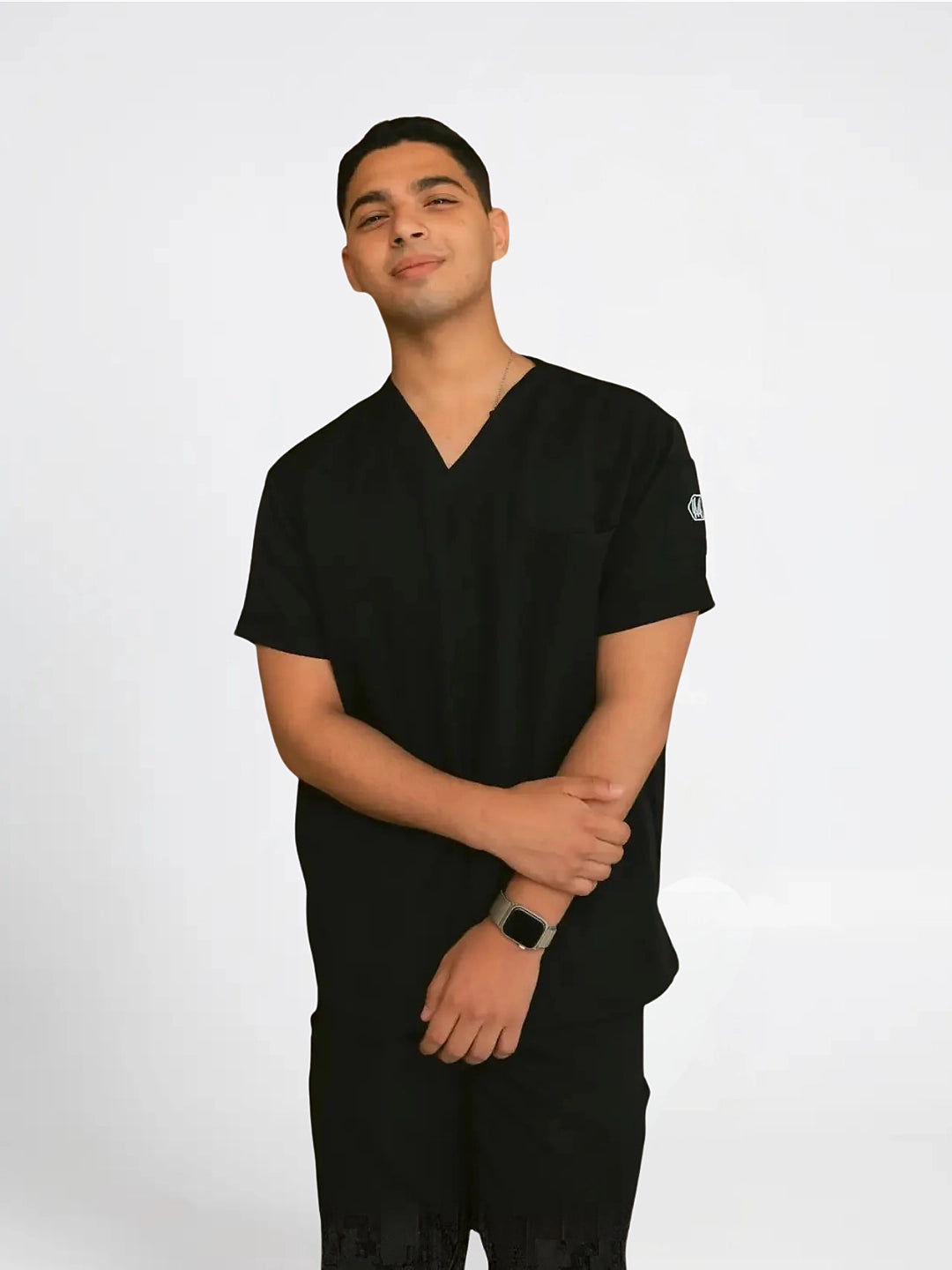 Unisex black scrub