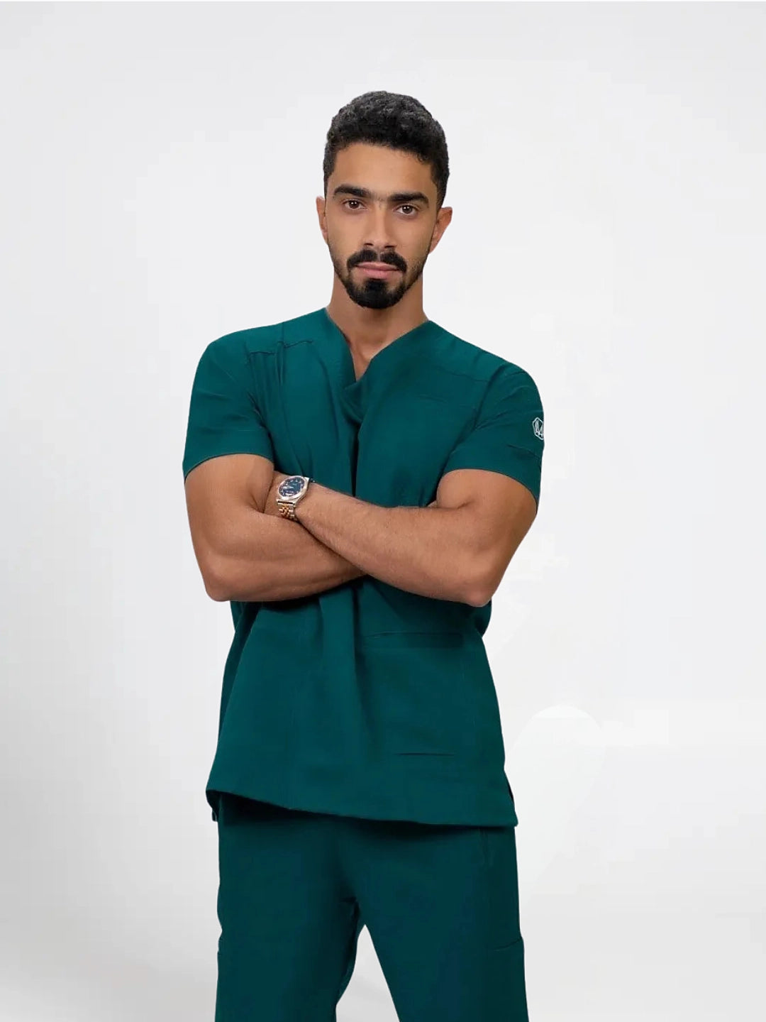Unisex forest green scrub