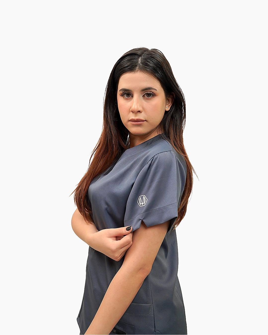 Female dark gray scrub