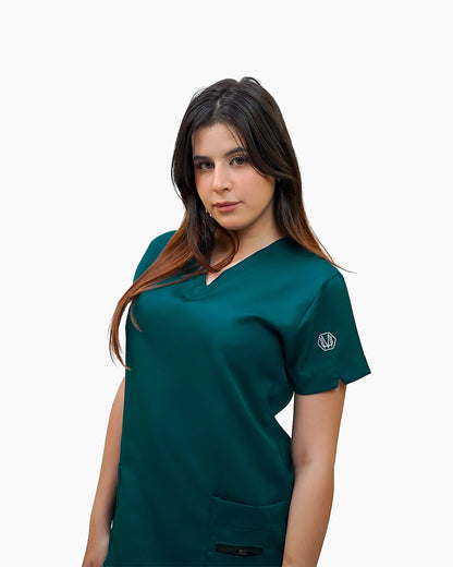 Female Forest Green Scrub