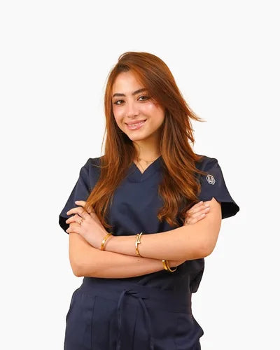 Female Navy blue scrub