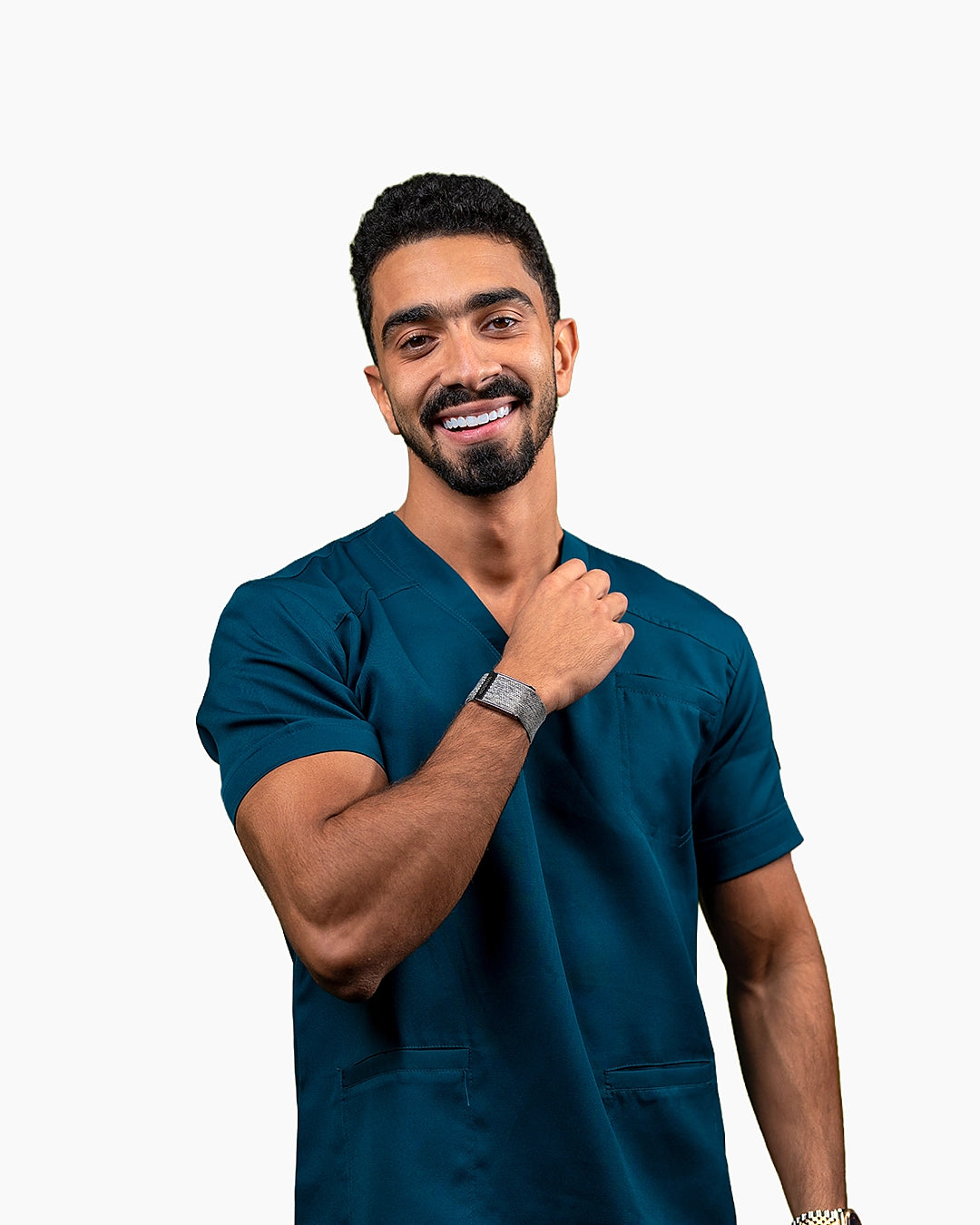 Unisex Nile blue scrub