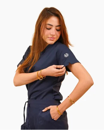 Female Navy blue scrub
