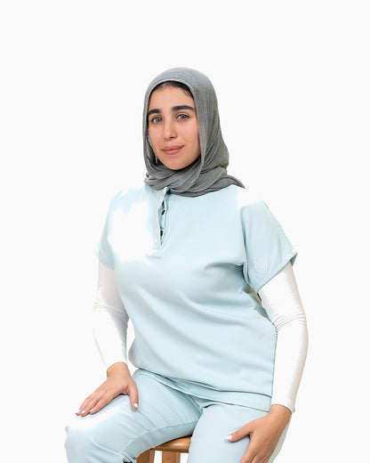 Female half collar aqua