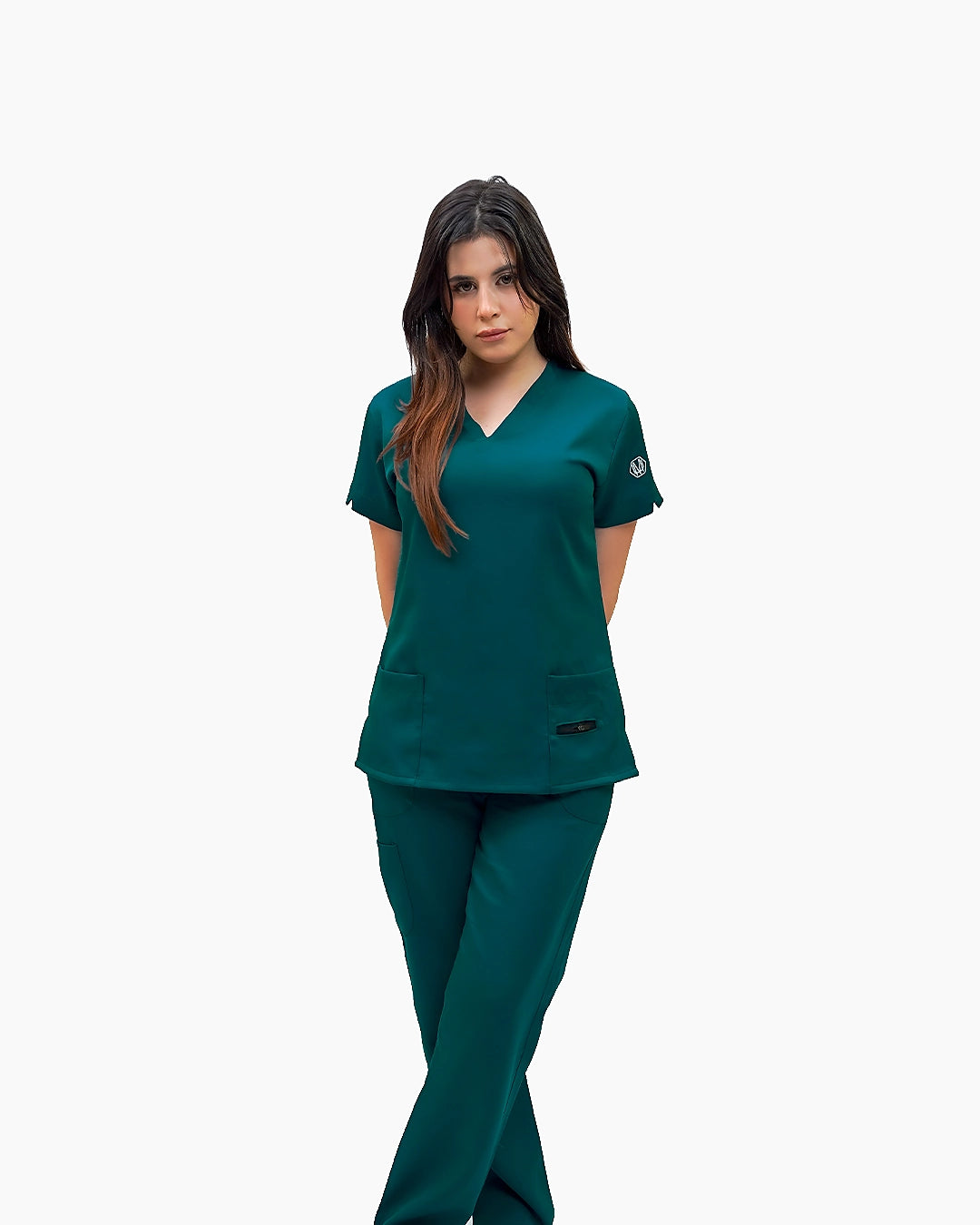 Female Forest Green Scrub