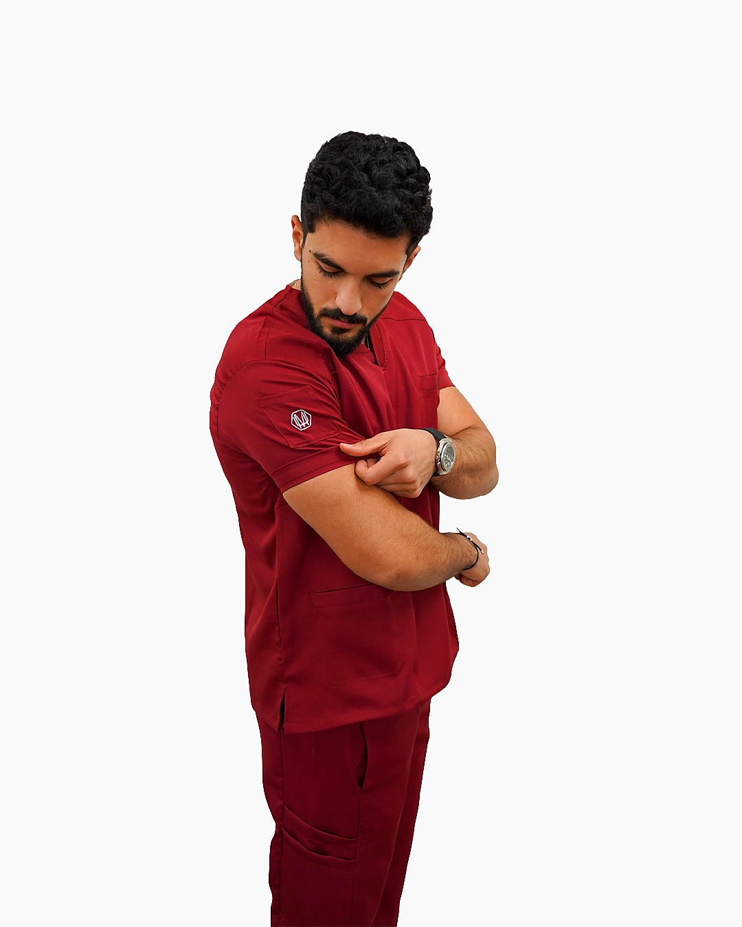 Unisex Dark Red scrub