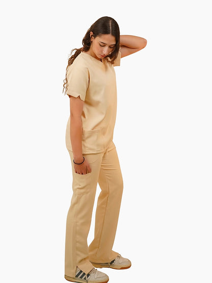 Female Beige Scrub