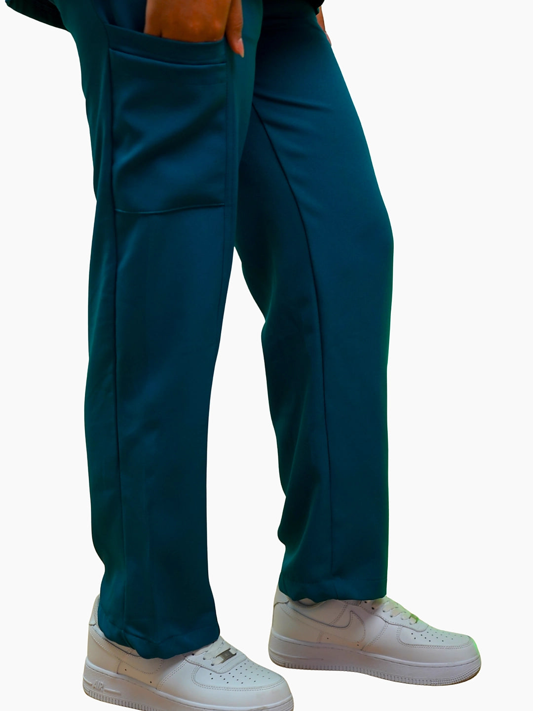 Unisex half collar forest green