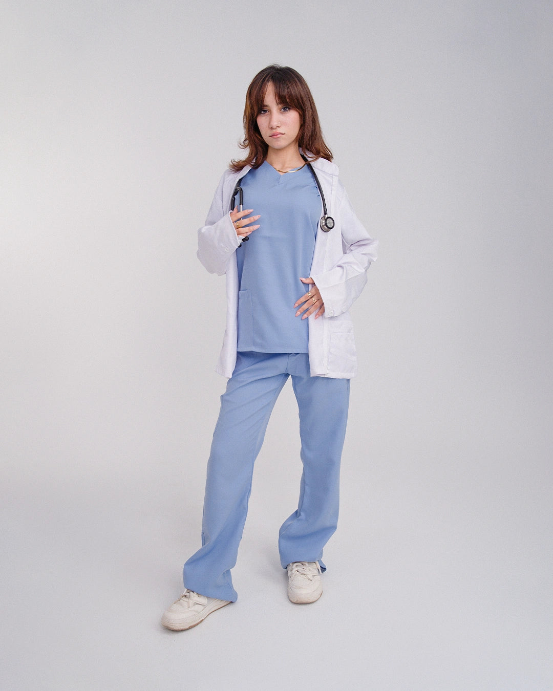 Female lab coat White