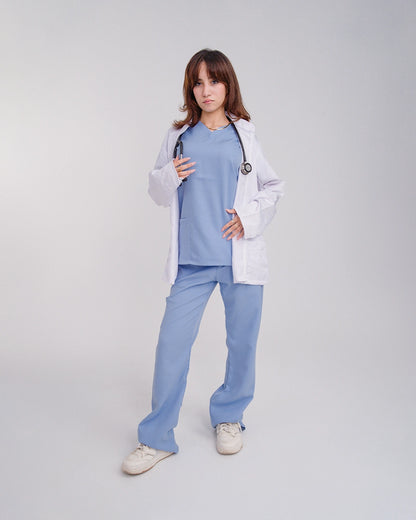 Female lab coat White