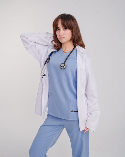 Female lab coat White