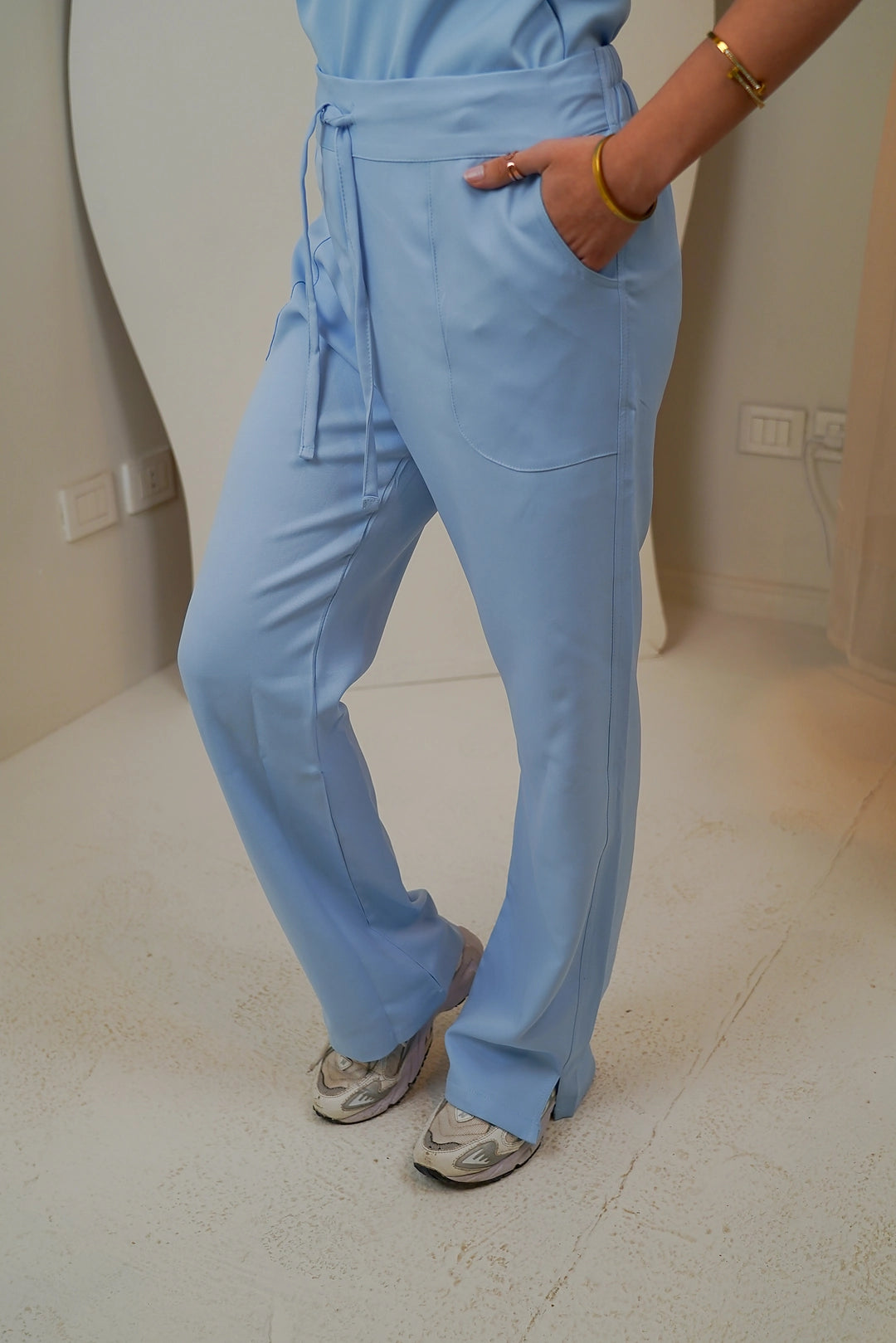 Female baby blue scrub