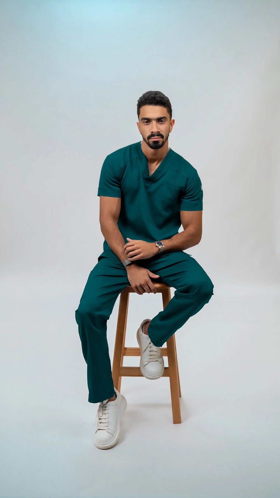 Unisex forest green scrub