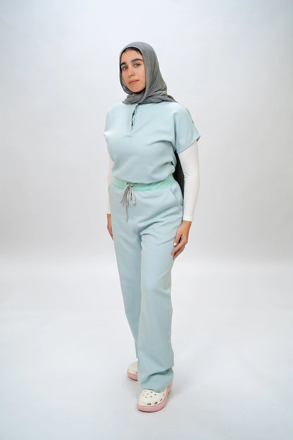 Female half collar aqua