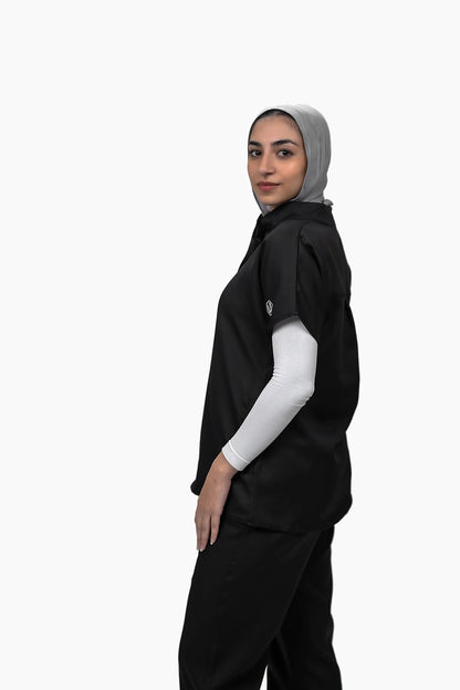 Female half collar black