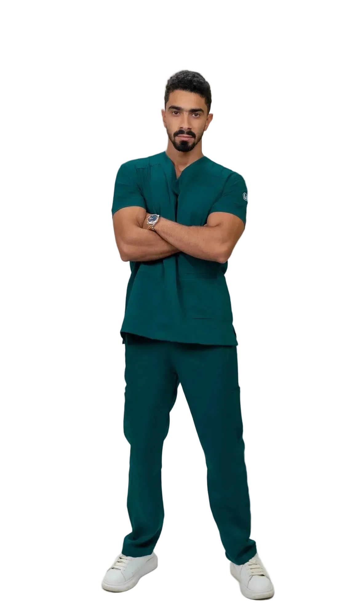 Unisex forest green scrub