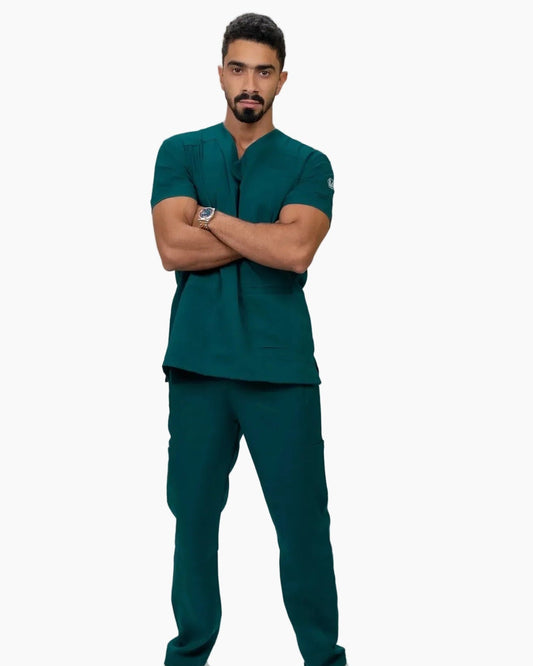 Unisex forest green scrub