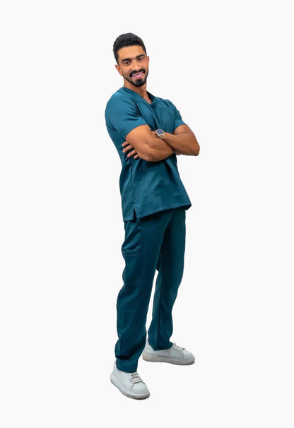 Unisex Nile blue scrub