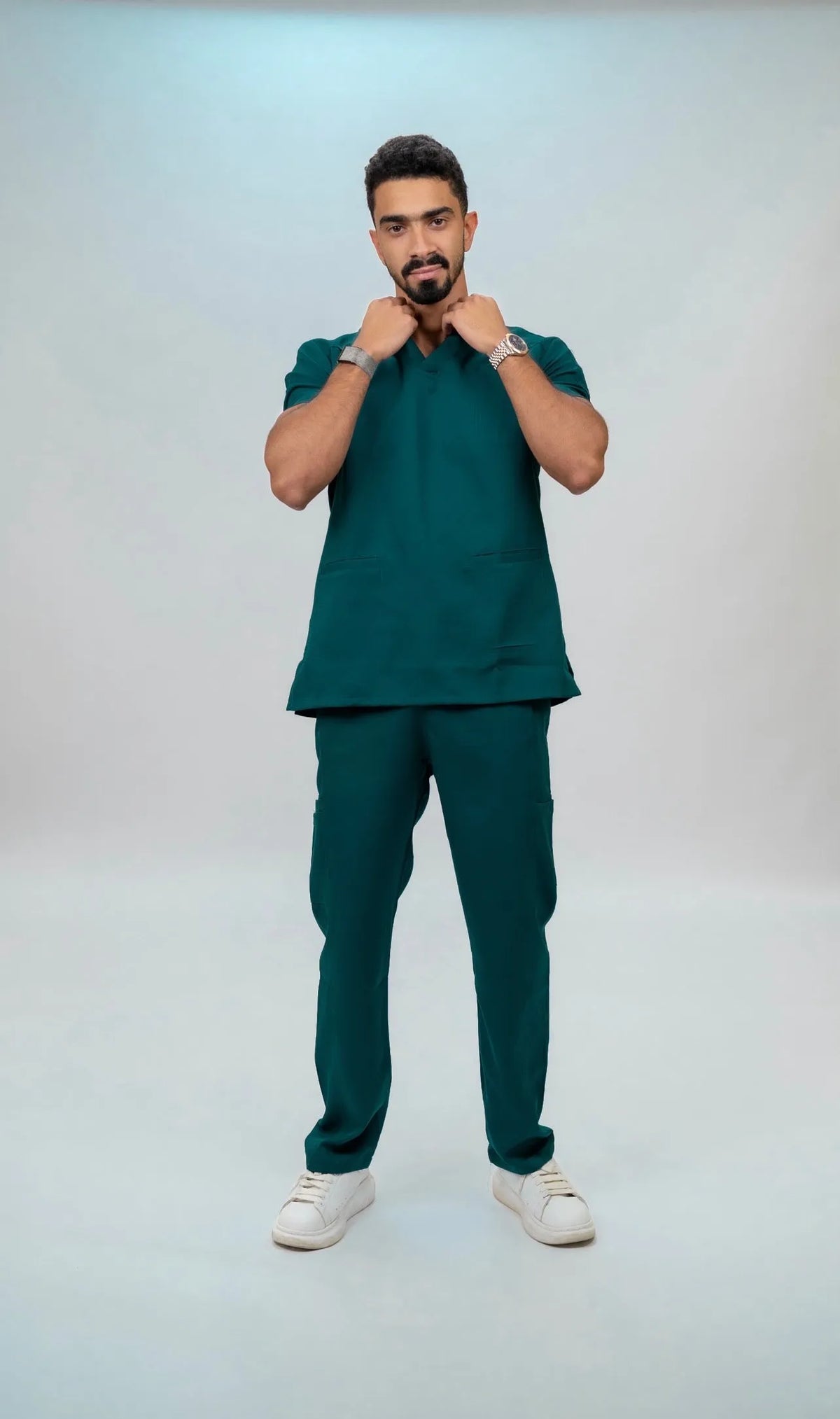 Unisex forest green scrub