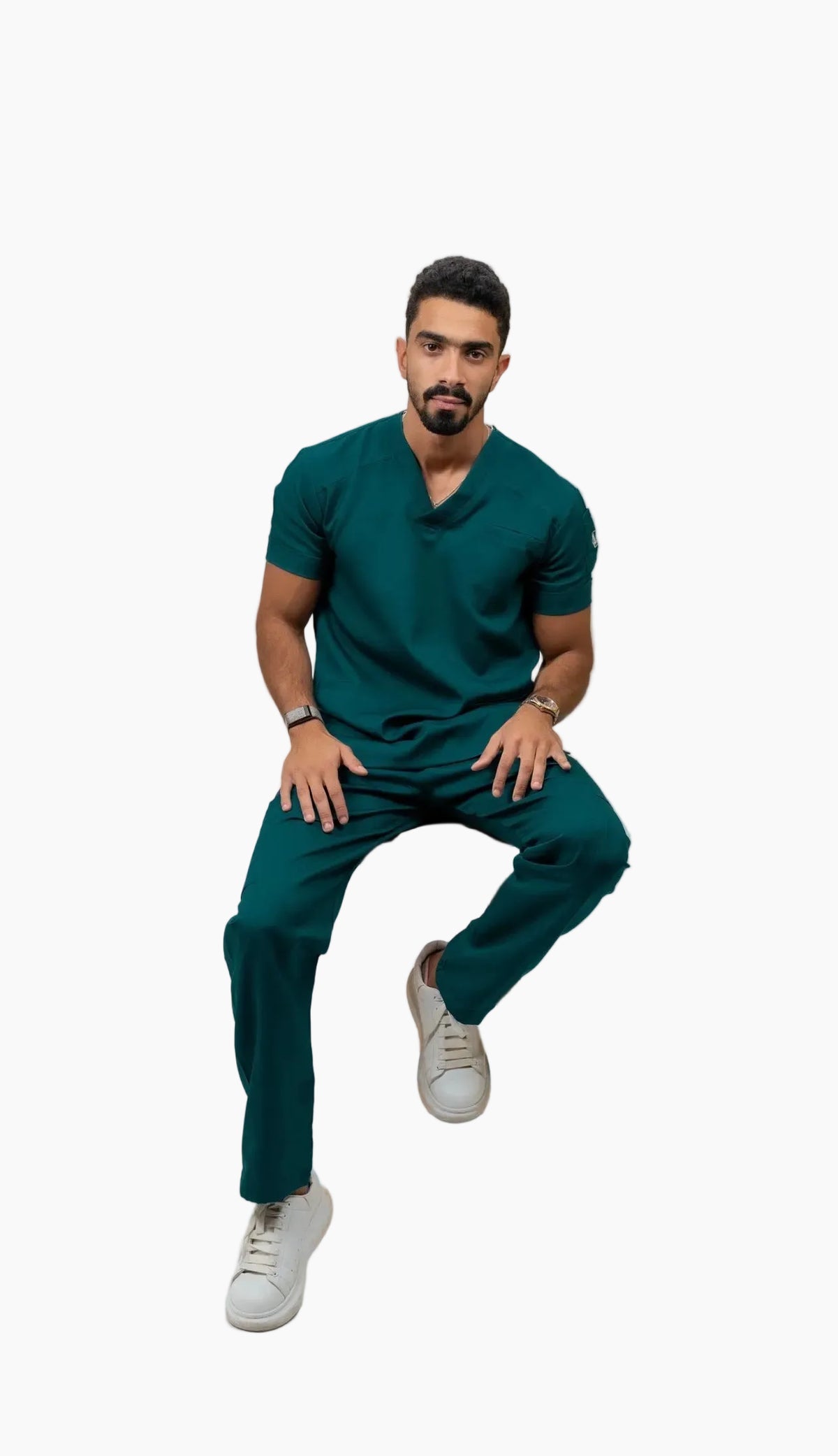 Unisex forest green scrub