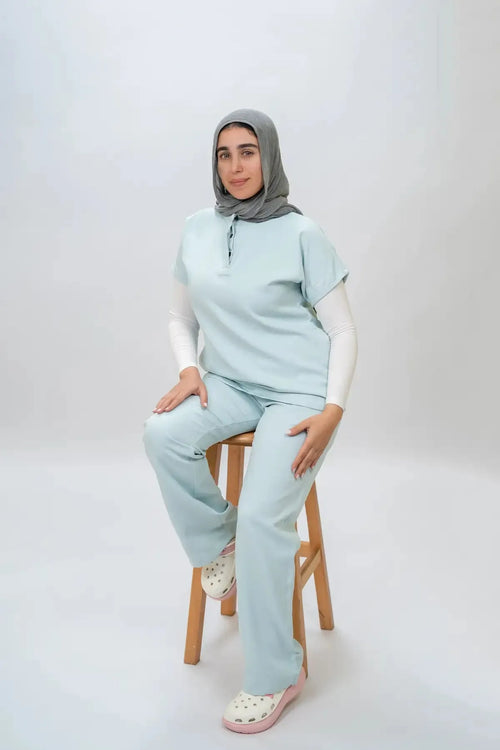 Female half collar aqua