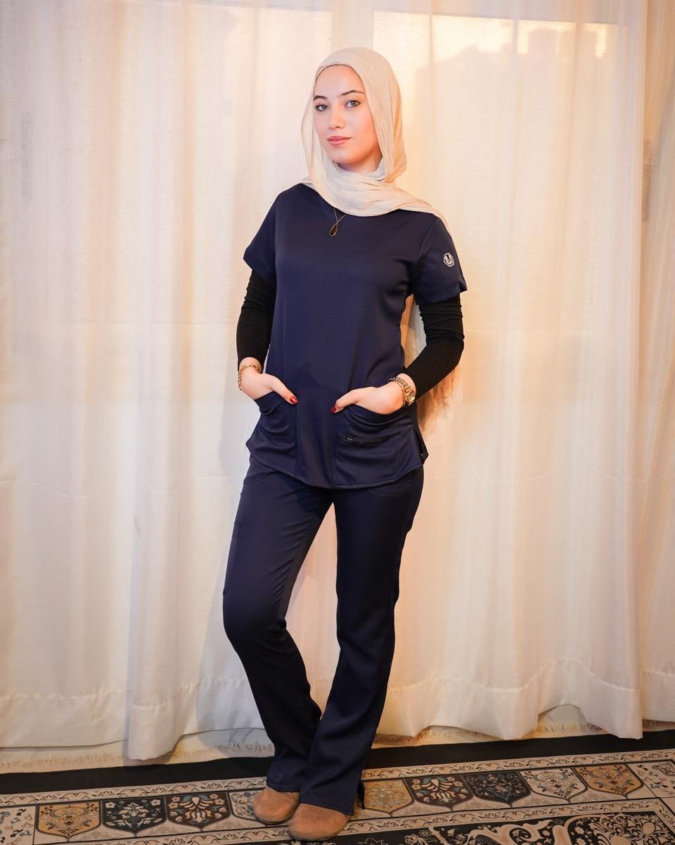 Female Navy blue scrub