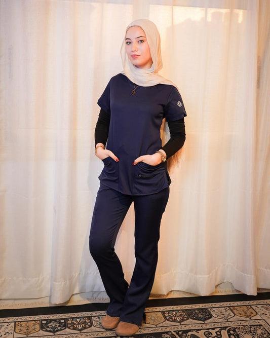 Female Navy blue scrub