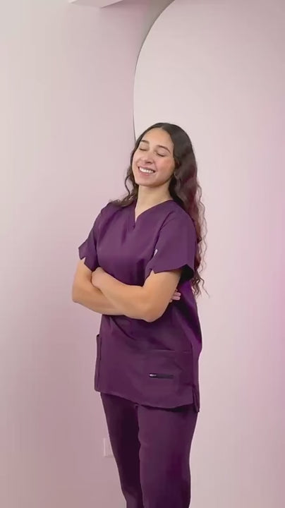 Female Purple scrub